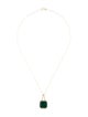 Aamiaa 14K Emerald & Diamond Pendant Necklace