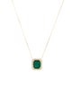 Aamiaa 14K Emerald & Diamond Pendant Necklace