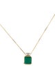 Aamiaa 14K Emerald & Diamond Pendant w/ 10K Chain