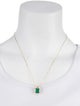 Aamiaa 14K Emerald & Diamond Pendant w/ 10K Chain