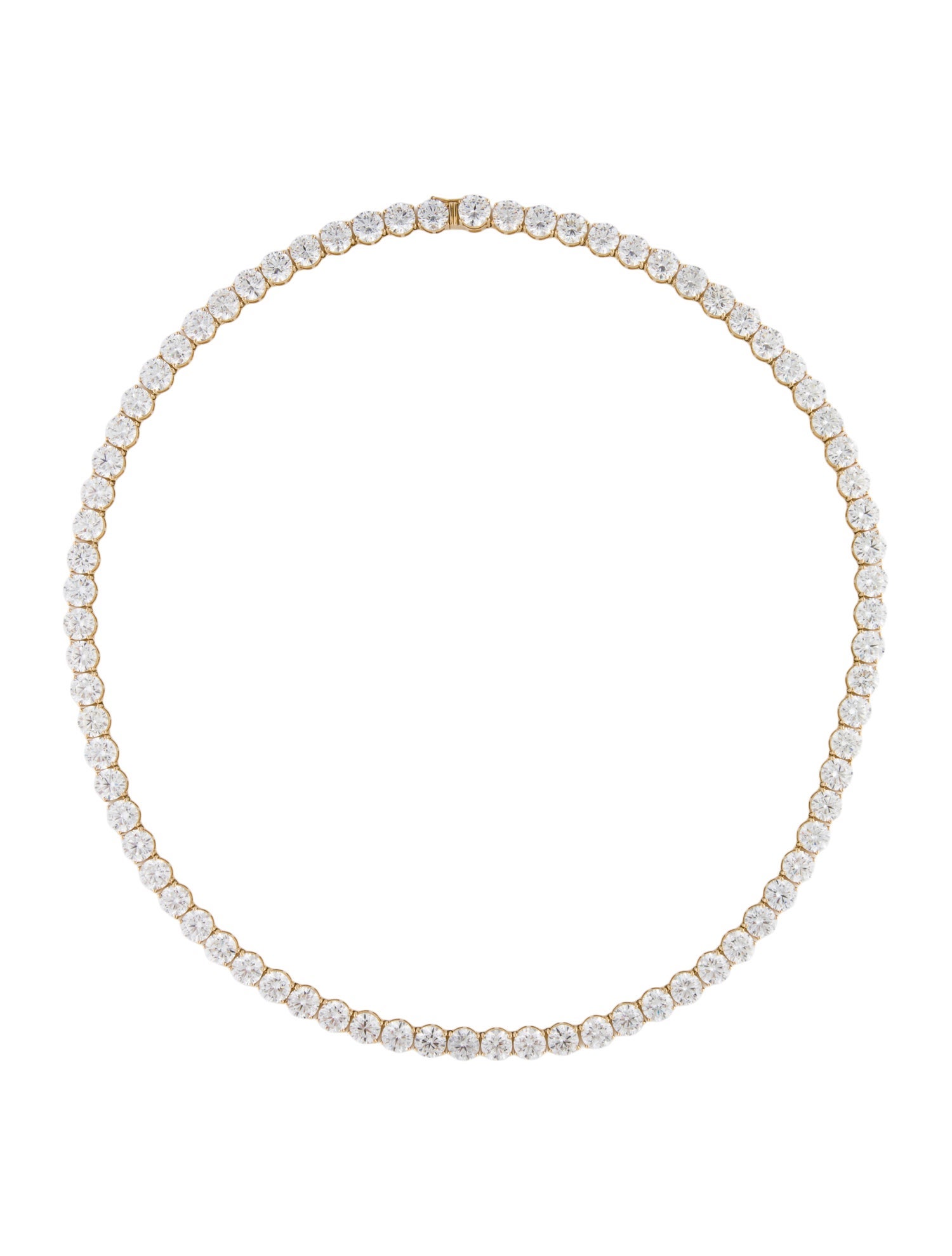 Aamiaa 14K 77.63ctw Lab-Grown Diamond Tennis Necklace