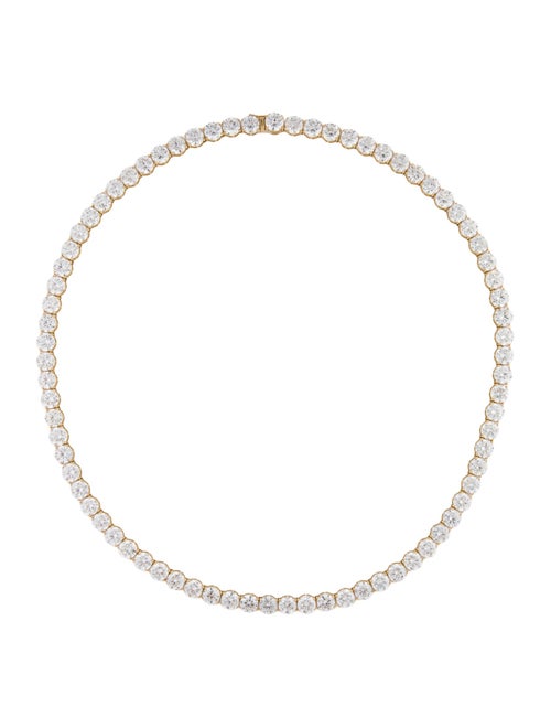 Aamiaa 14K 77.63ctw Lab-Grown Diamond Tennis Necklace