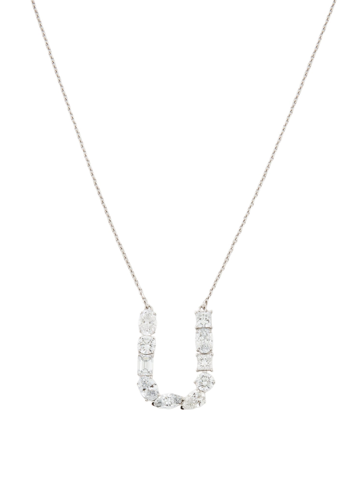 Aamiaa 14K 2.10ctw Lab-Grown Diamond 'U' Pendant Necklace