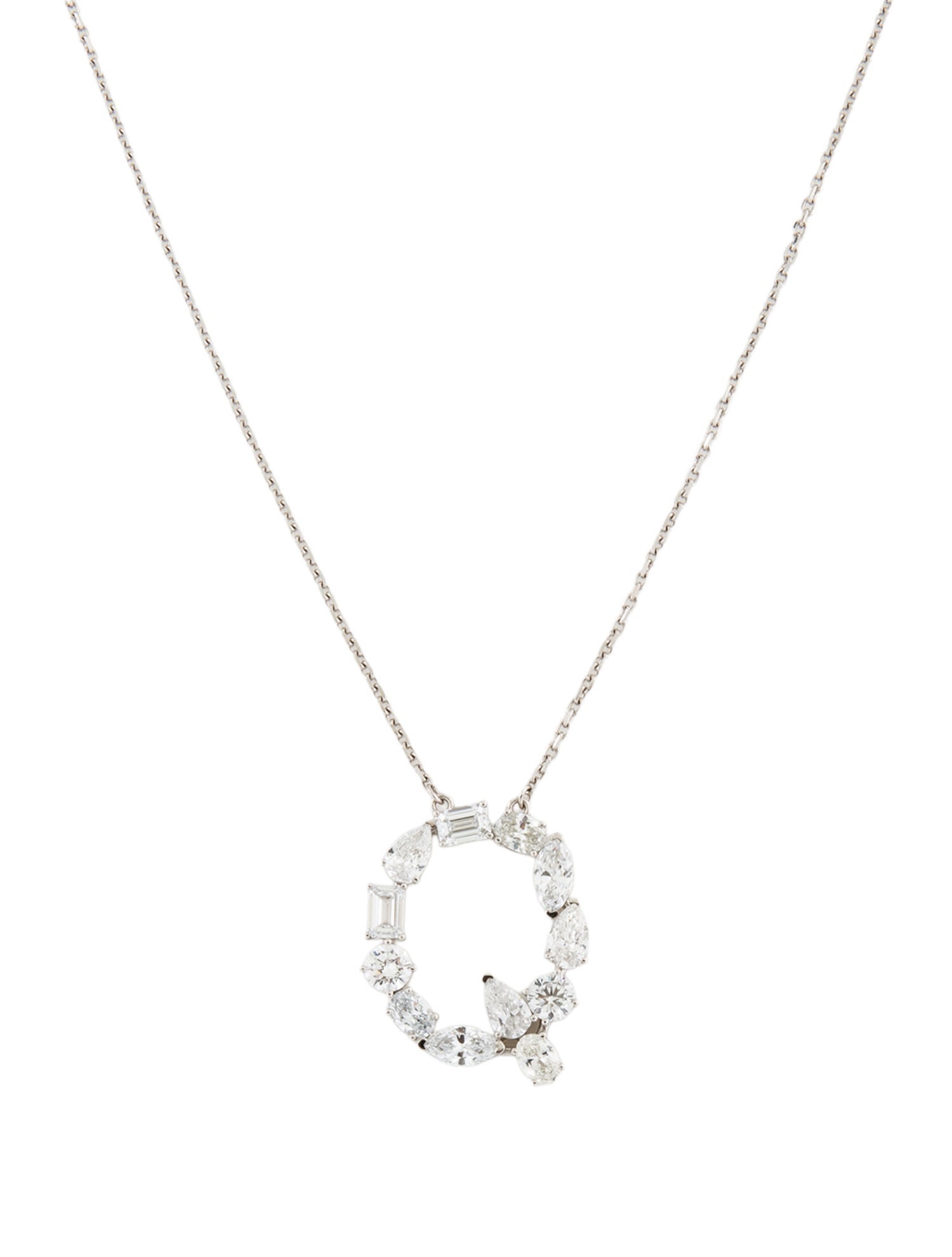Aamiaa 14K 2.13ctw Lab-Grown Diamond 'Q' Pendant Necklace