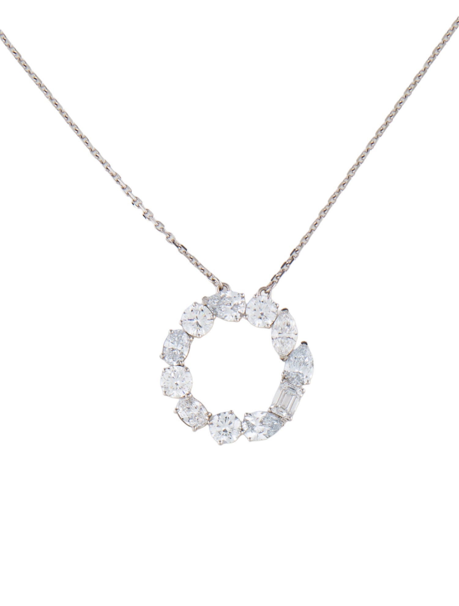Aamiaa 14K Lab-Grown Diamond Circle Pendant Necklace