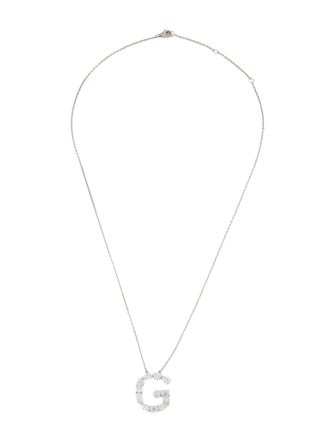 Aamiaa 14K 2.12ctw Lab-Grown Diamond Letter 'G' Pendant Necklace