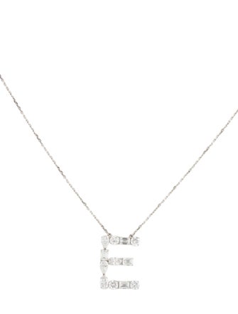 Aamiaa 14K 2.25ctw Lab Grown Diamond Letter 'E' Necklace