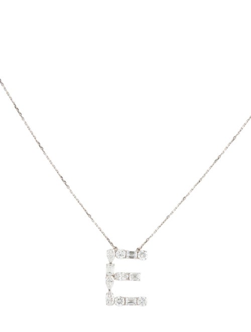 Aamiaa 14K 2.25ctw Lab Grown Diamond Letter 'E' Necklace