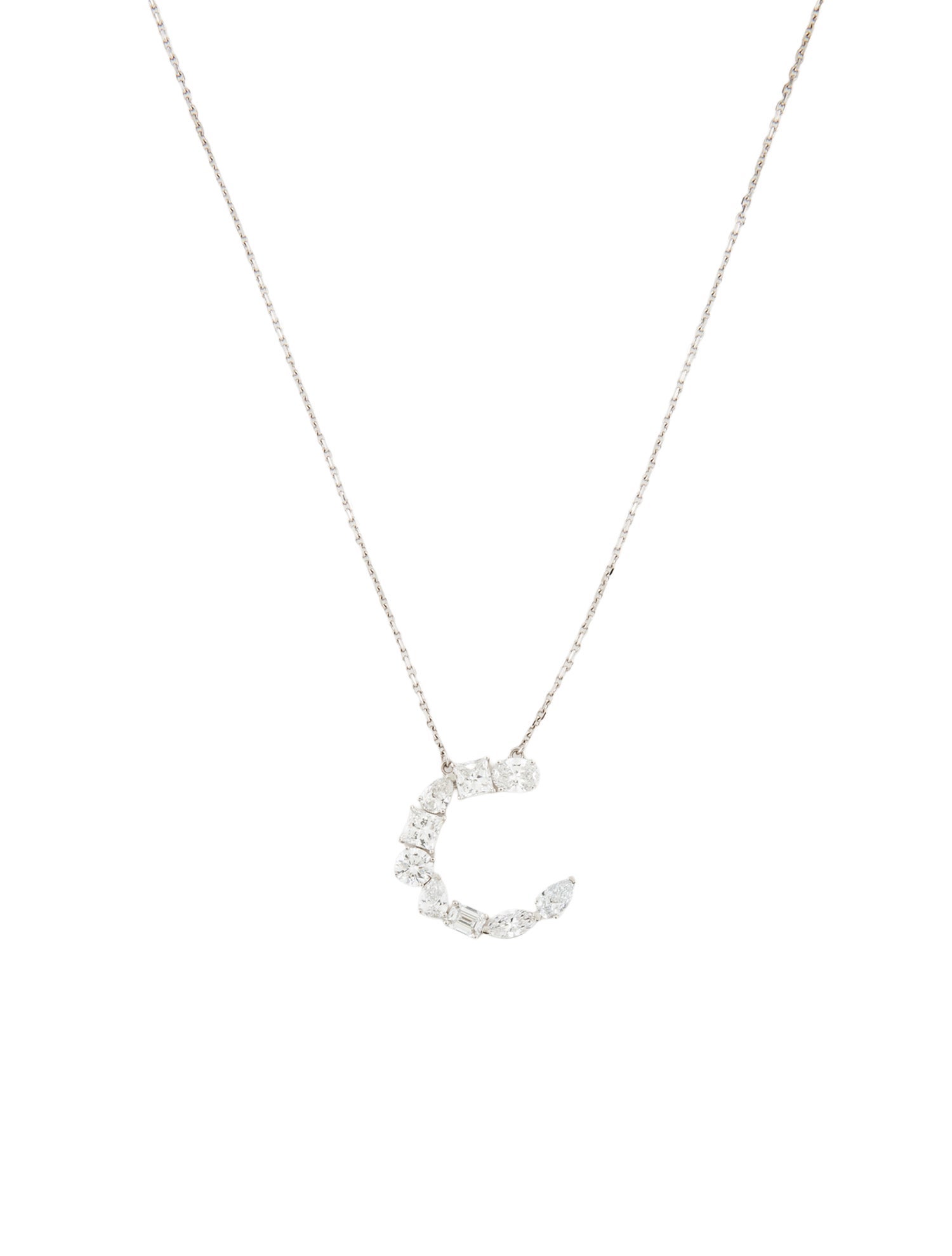 Aamiaa 14K 1.99ctw Lab-Grown Diamond 'C' Necklace