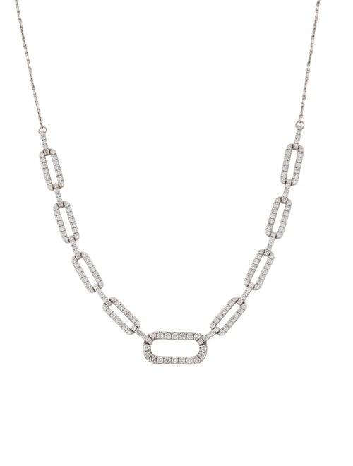 Aamiaa 14K 3.34ctw Lab-Grown Diamond Paperclip Necklace