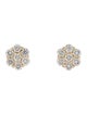 Aamiaa 14K 4.33ctw Lab-Grown Diamond Clustered Stud Earrings
