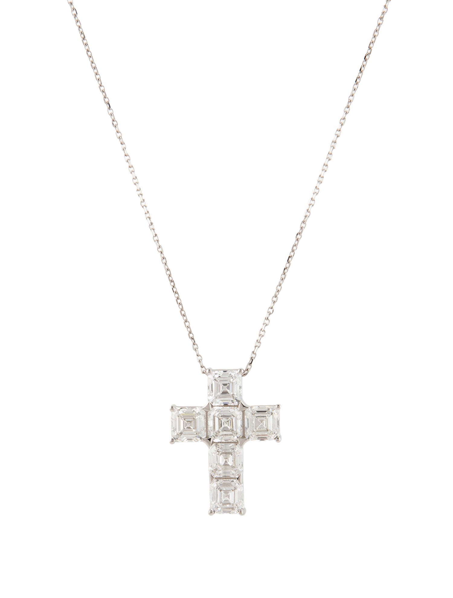 Aamiaa 14K 5.92ctw Lab-Grown Diamond Cross Pendant Necklace