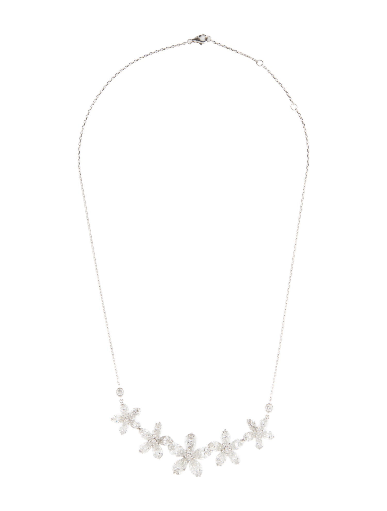 Aamiaa 14K 12.36ctw Lab-Grown Diamond Flower Collar Necklace