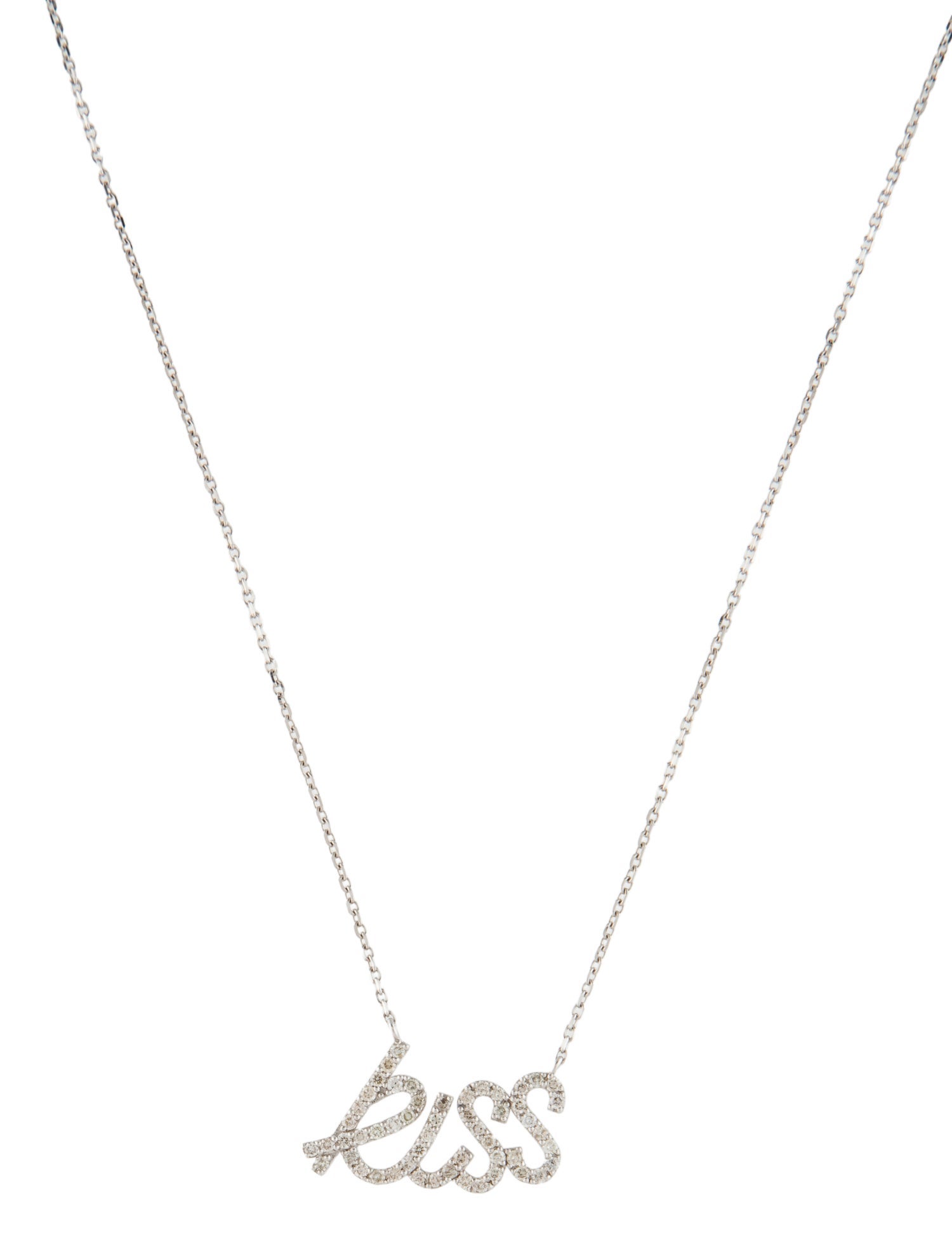 Aamiaa 14K Diamond ' Kiss ' Pendant Necklace