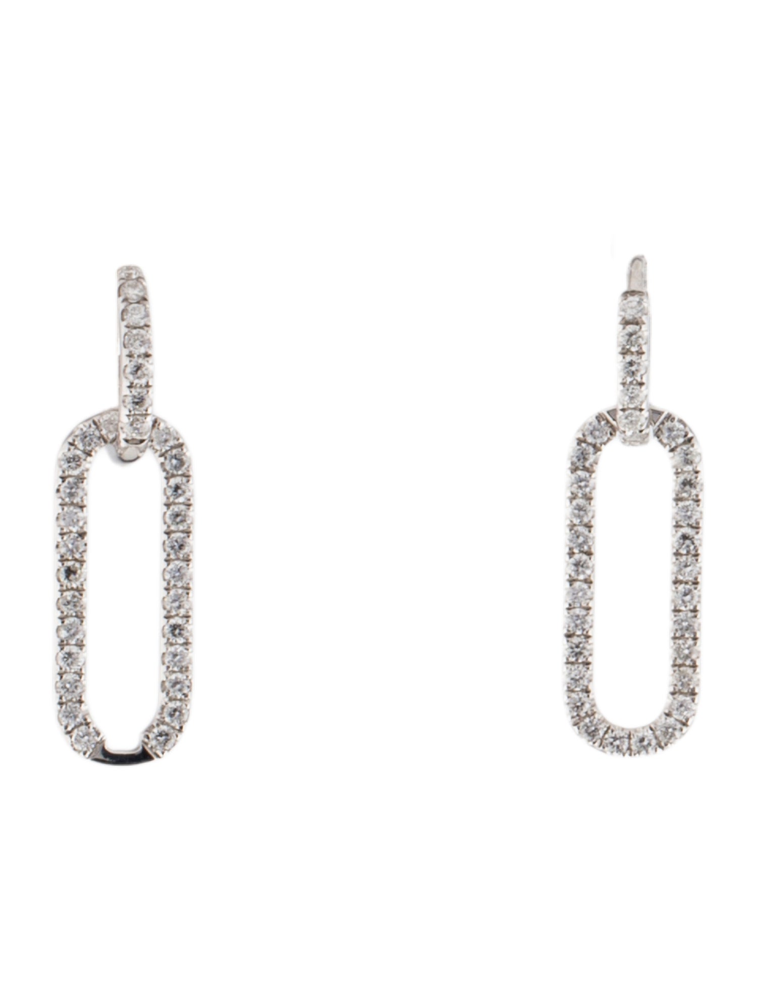 Aamiaa 14K Lab-Grown Diamond Huggie Drop Earrings
