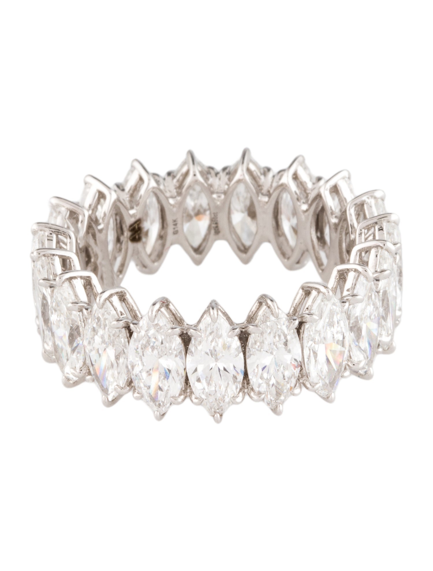 Aamiaa 14K 6.65ctw Lab-Grown Diamond Eternity Band