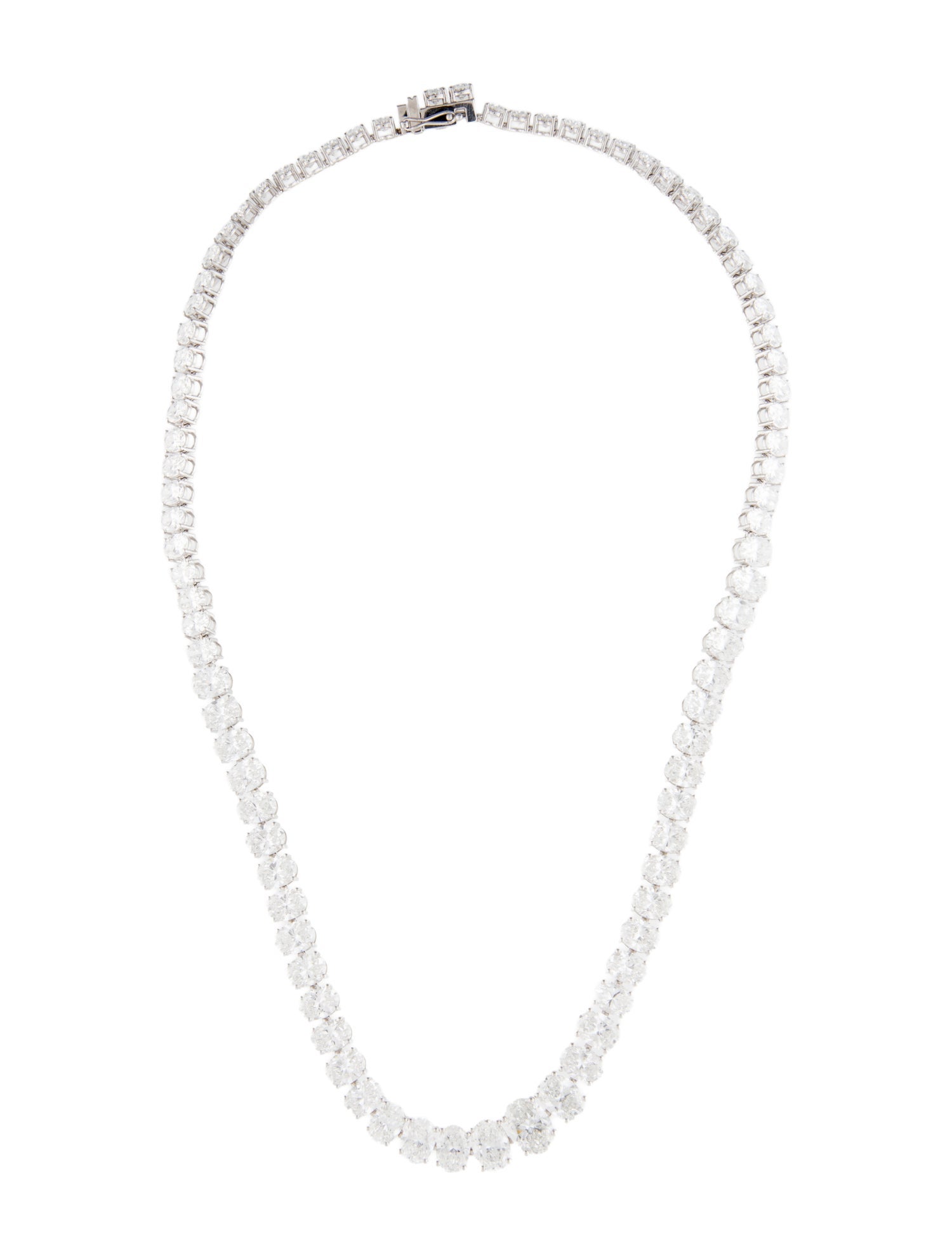 Aamiaa 14K 55.44ctw Lab-Grown Diamond Tennis Necklace