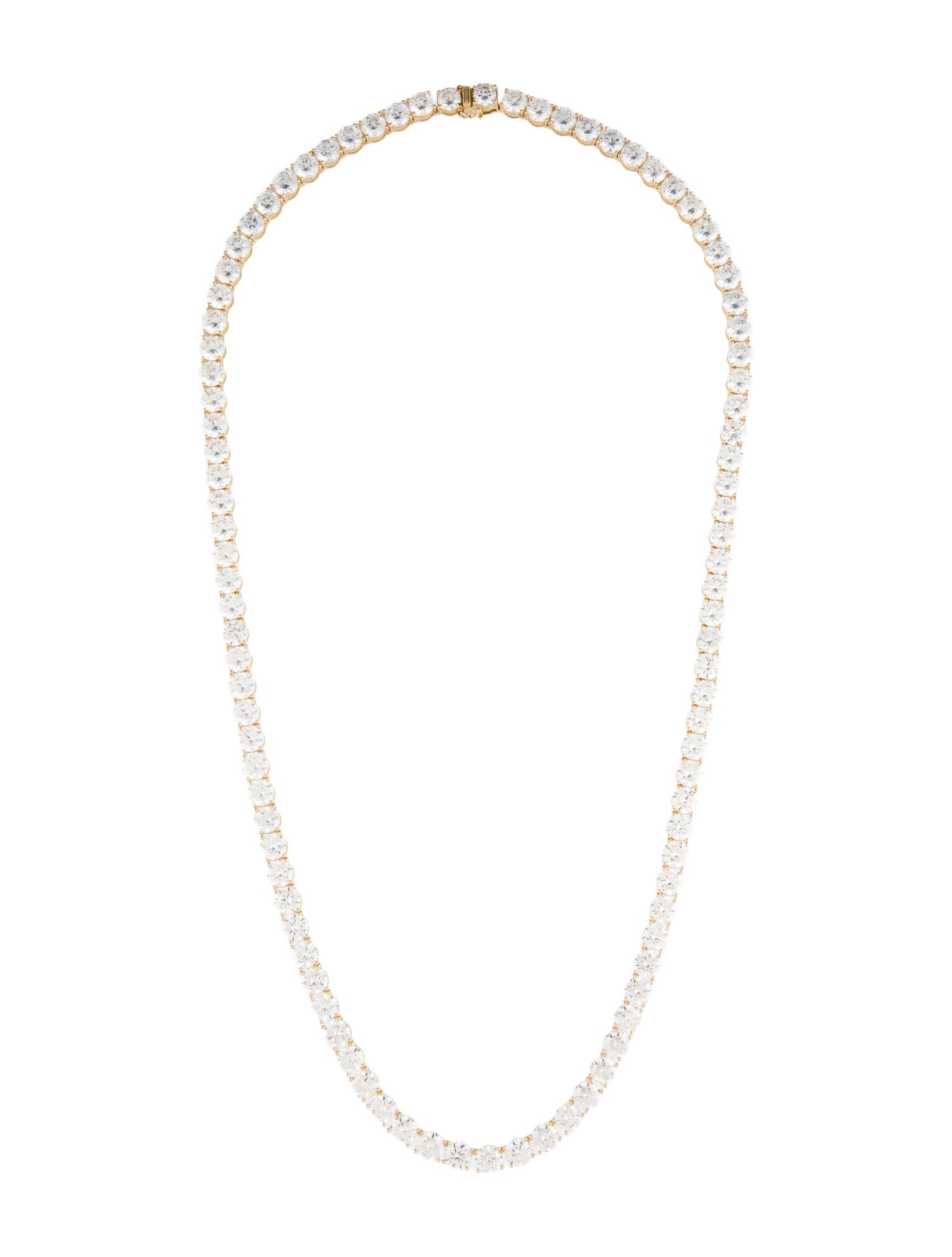 Aamiaa 14K 50.58ctw Lab-Grown Diamond Tennis Necklace