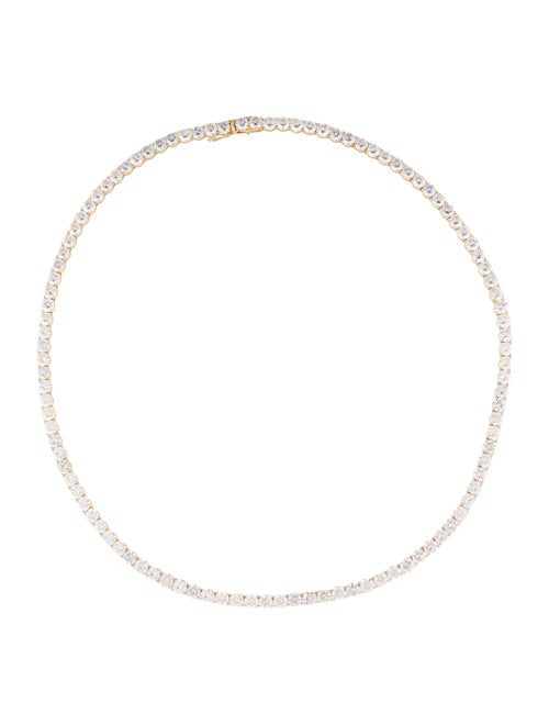 Aamiaa 14K 45.81ct Lab-Grown Diamond Tennis Necklace
