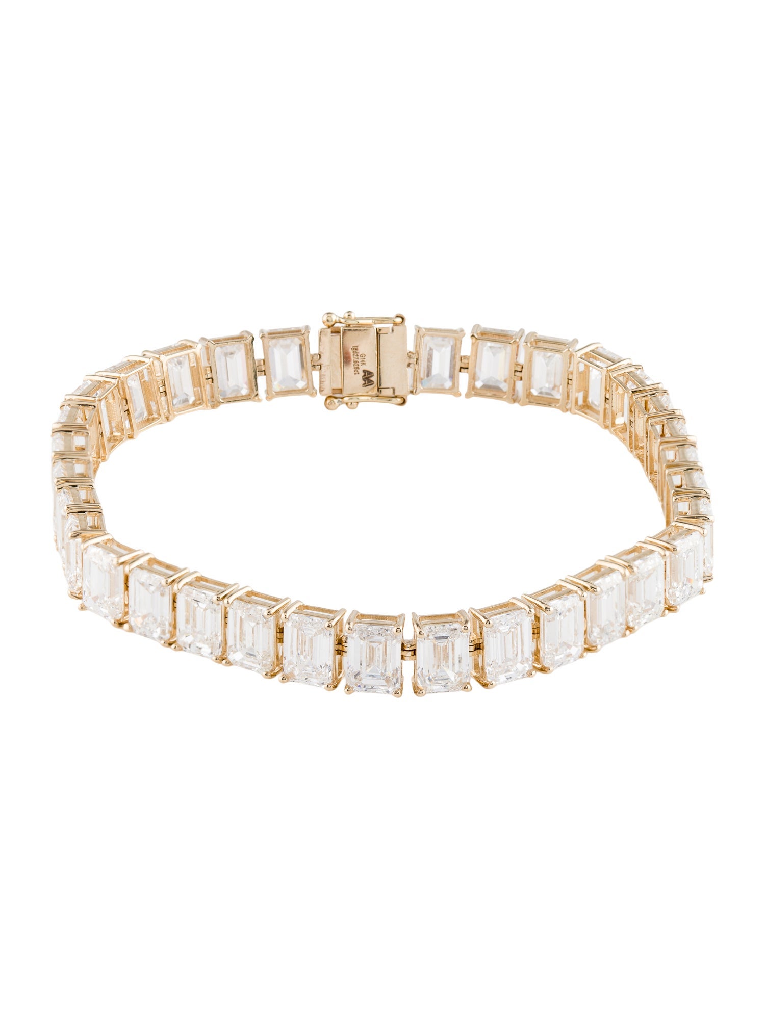 Aamiaa 14K 27.62ctw Lab-Grown Diamond Tennis Bracelet
