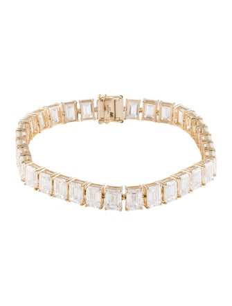 Aamiaa 14K 27.62ctw Lab-Grown Diamond Tennis Bracelet