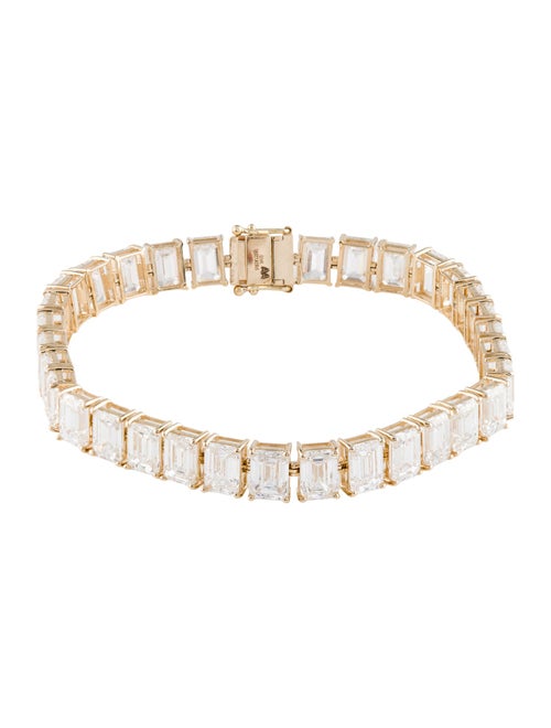 Aamiaa 14K 27.62ctw Lab-Grown Diamond Tennis Bracelet