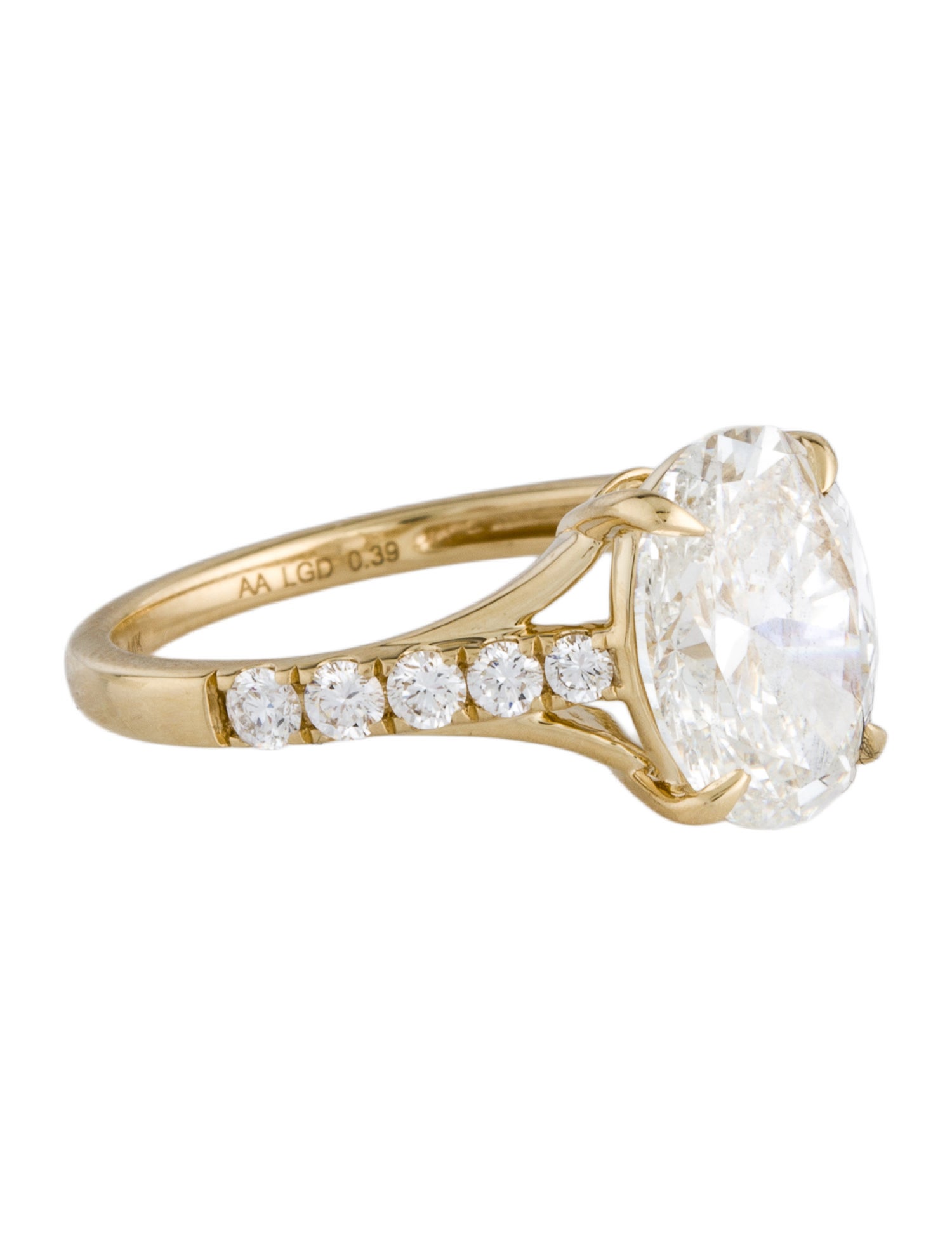 Aamiaa 14K 3.46ctw Lab-Grown Diamond Engagement Ring