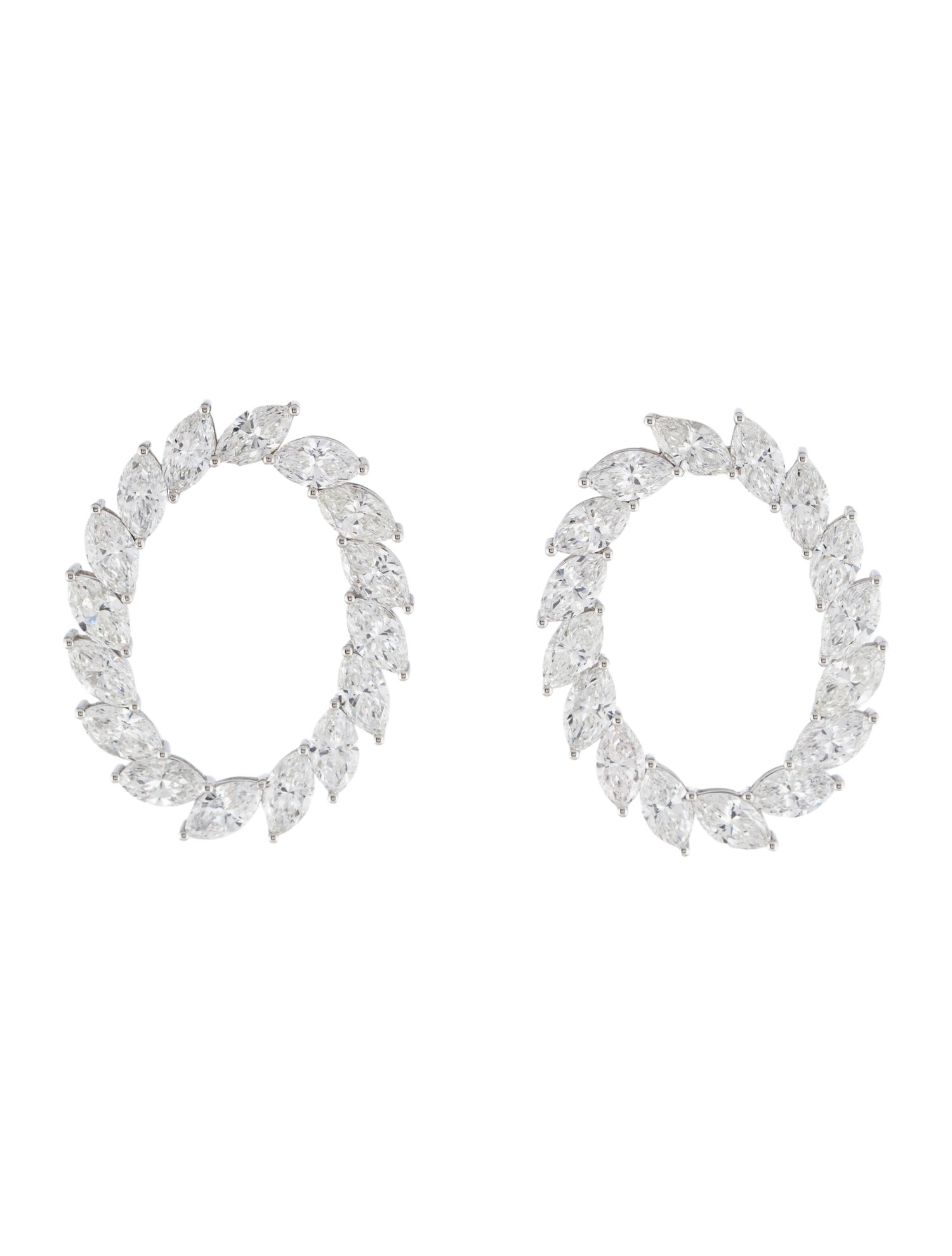 Aamiaa 14K 11.77ctw Lab-Grown Diamond Hoop Earrings