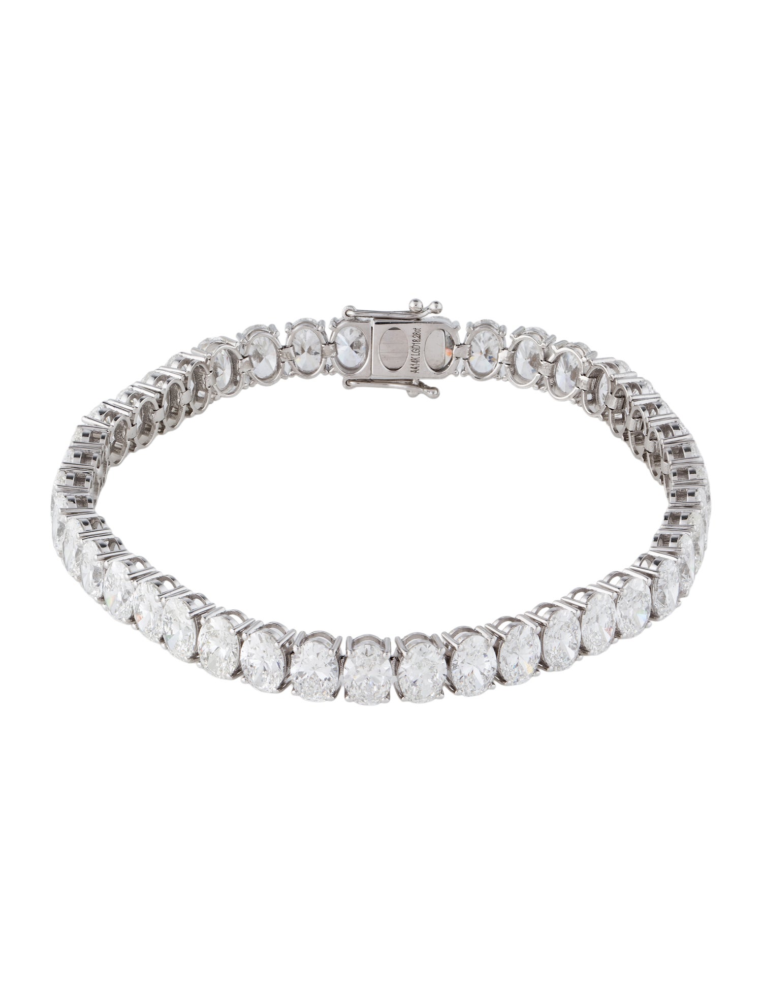 Aamiaa 14K 18.28ctw Lab-Grown Diamond Tennis Bracelet
