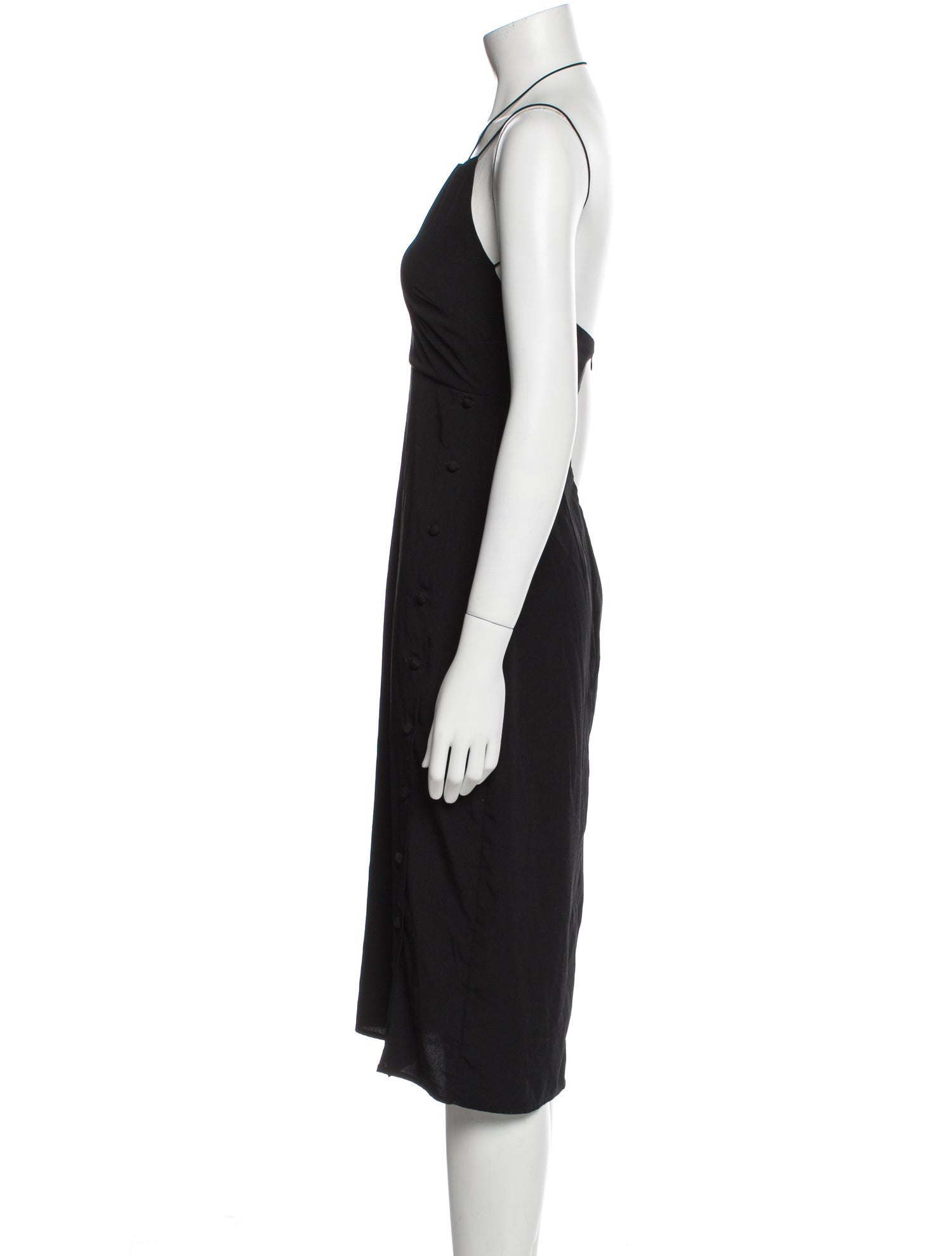 AMLUL Scoop Neck Knee-Length Dress