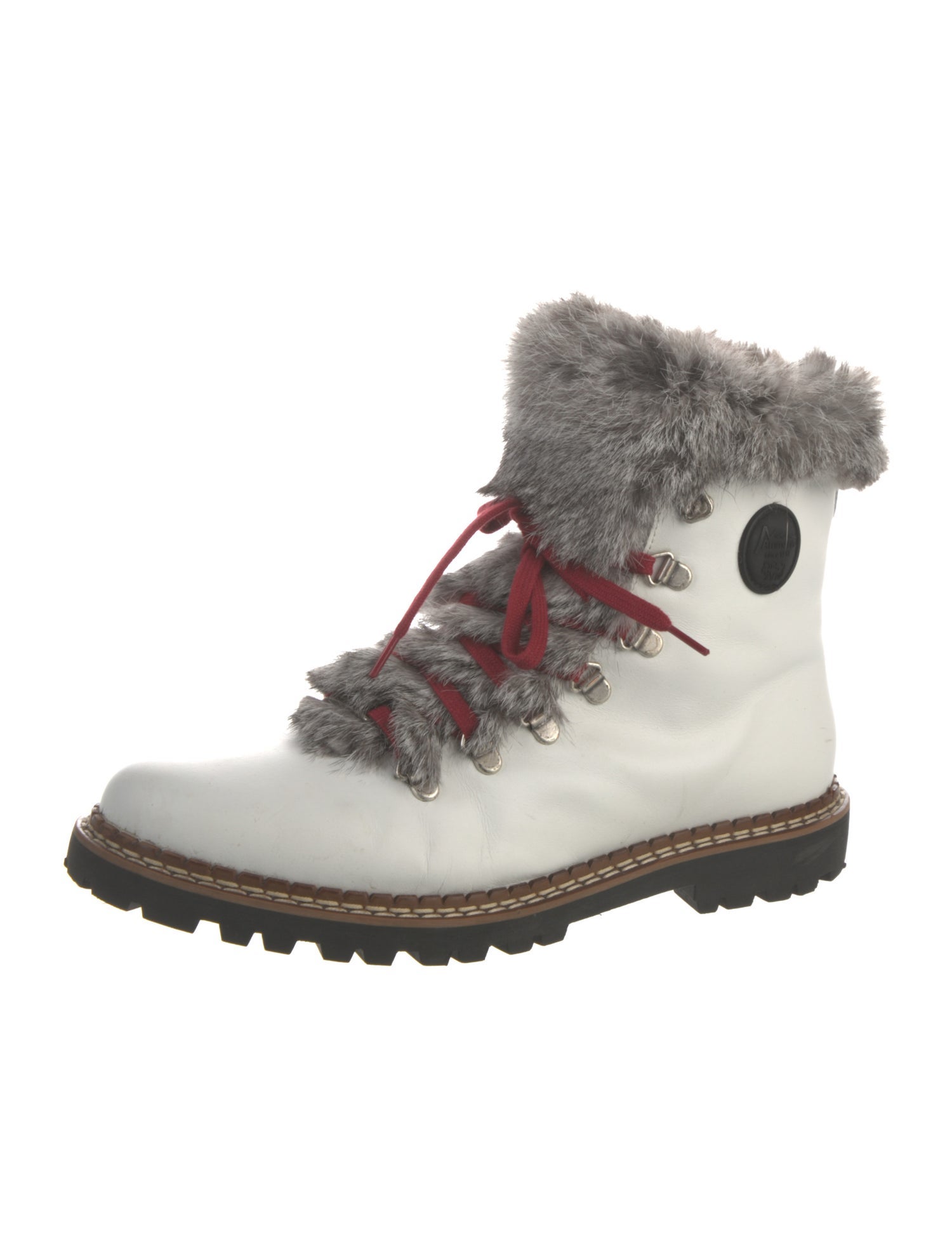 Ammann Town Leather Colorblock Pattern Boots