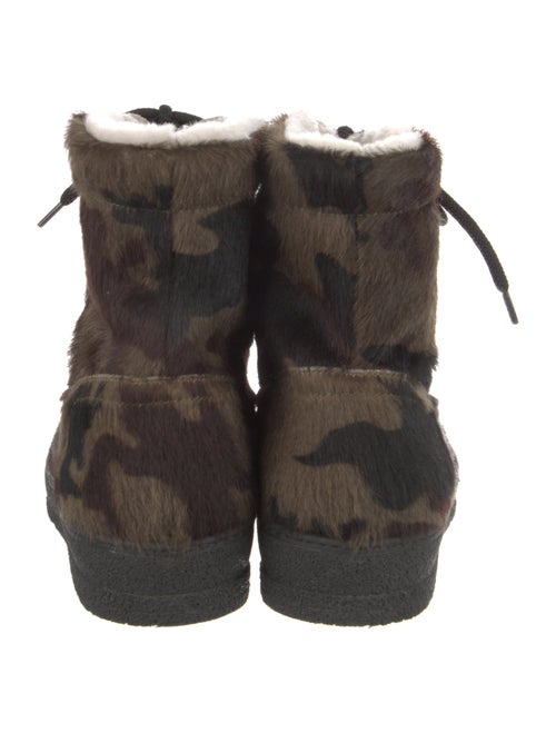 Ammann Town Ponyhair Camouflage Print Lace-Up Boots