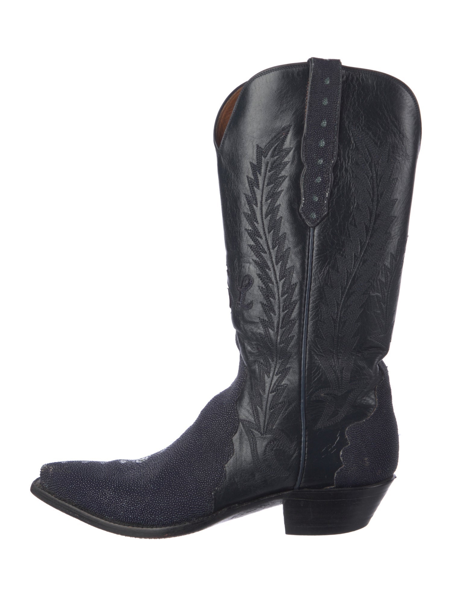 Ammons Boots Leather Patterned Western Boots