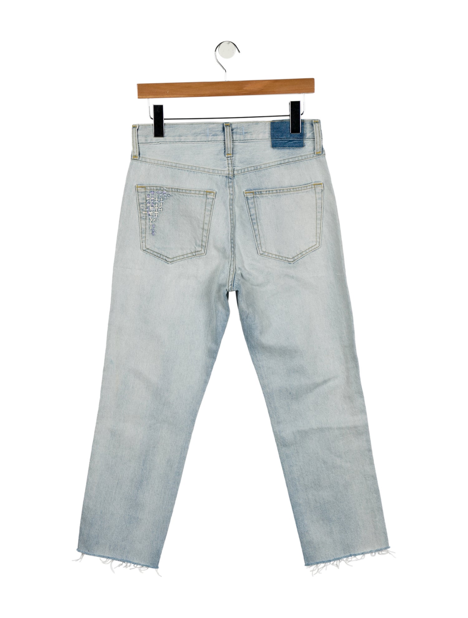 AMO High-Rise Straight Leg Jeans