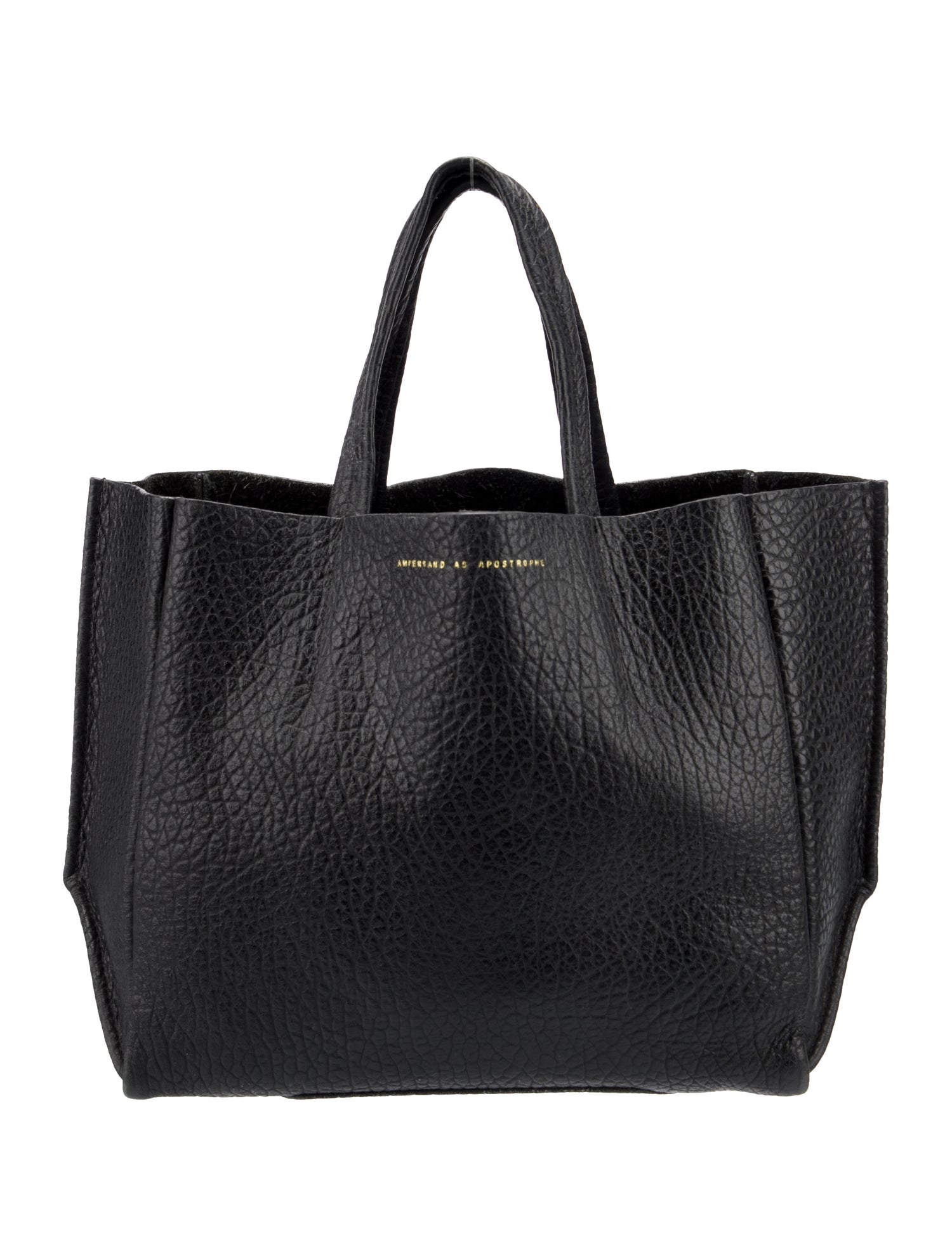 Ampersand As Apostrophe Leather Tote