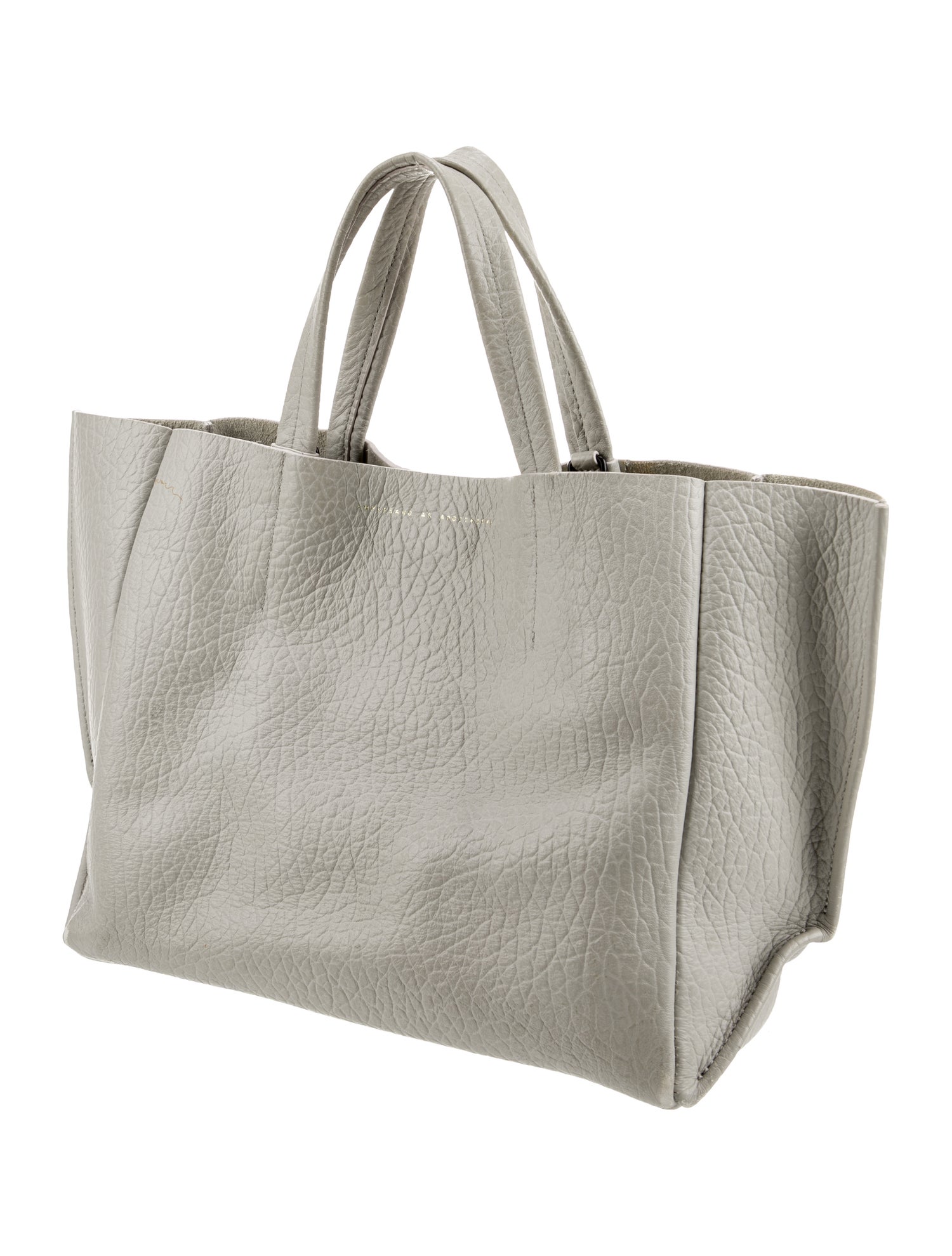 Ampersand As Apostrophe Leather Top Handle Bag