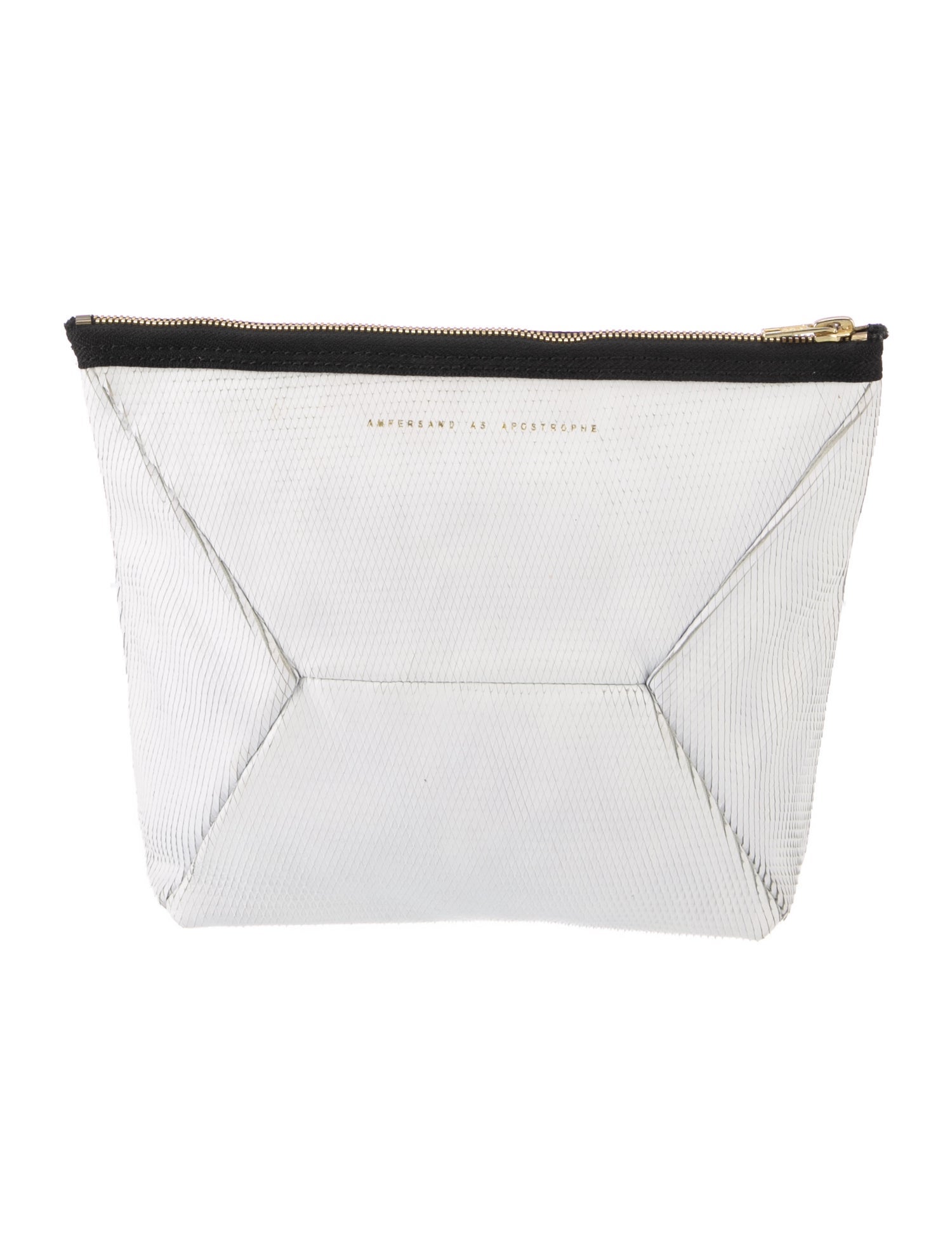 Ampersand As Apostrophe Leather Clutch