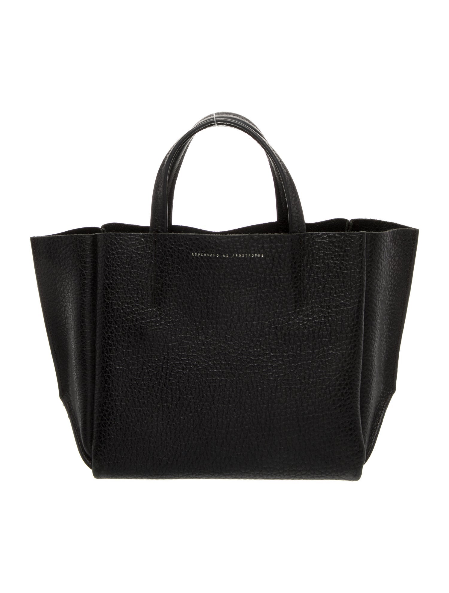 Ampersand As Apostrophe Leather Top Handle Bag