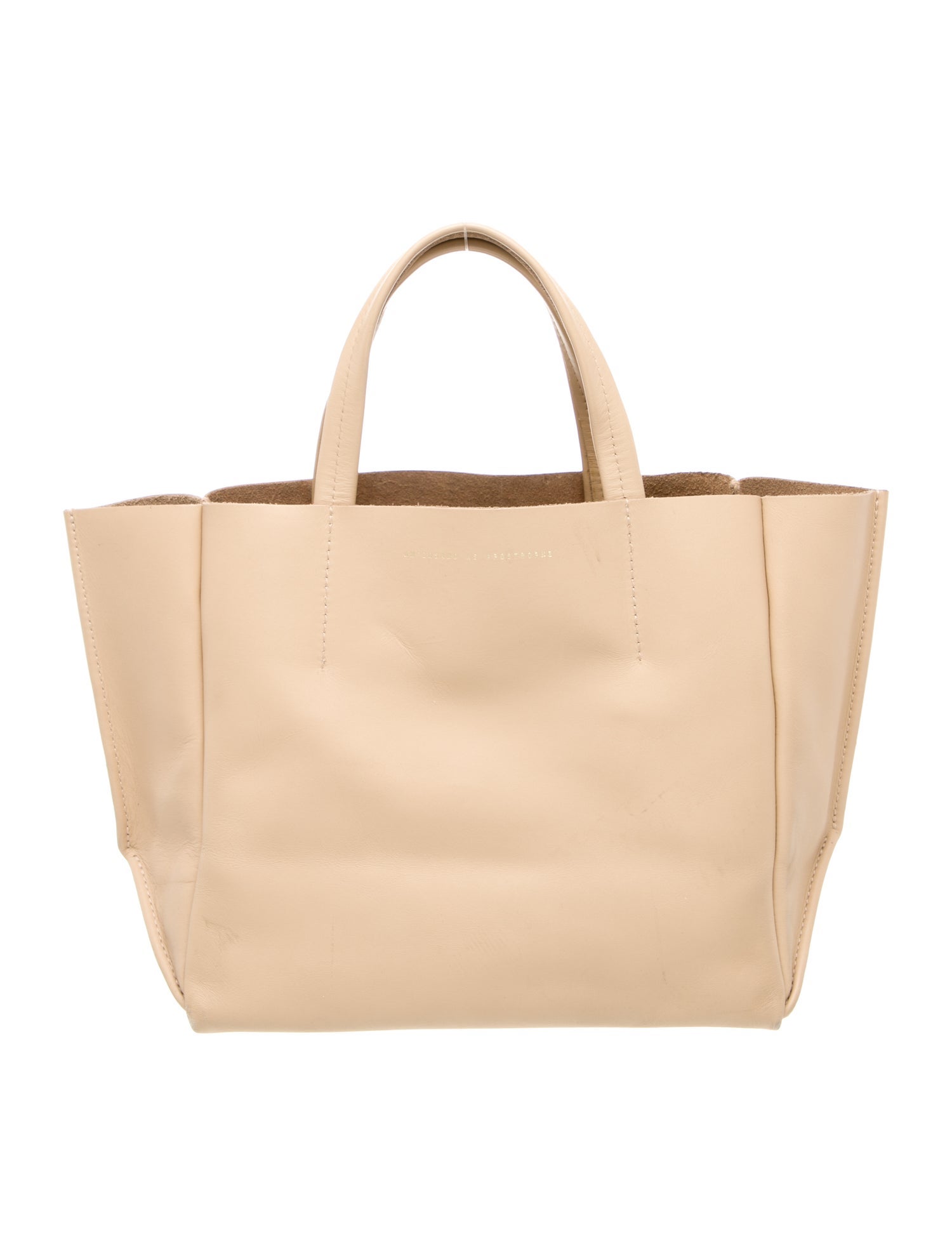 Ampersand As Apostrophe Leather Top Handle Bag