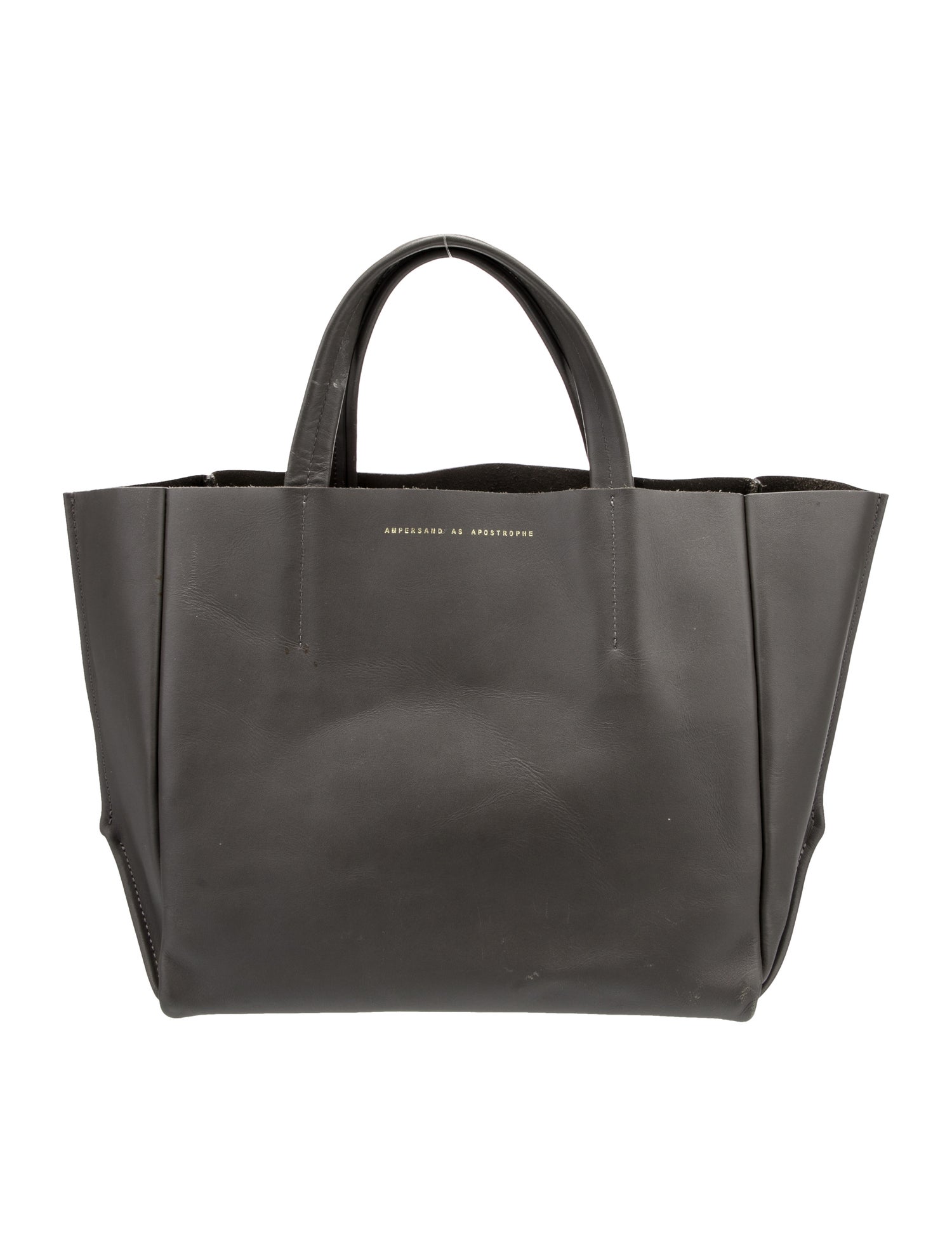 Ampersand As Apostrophe Leather Top Handle Bag