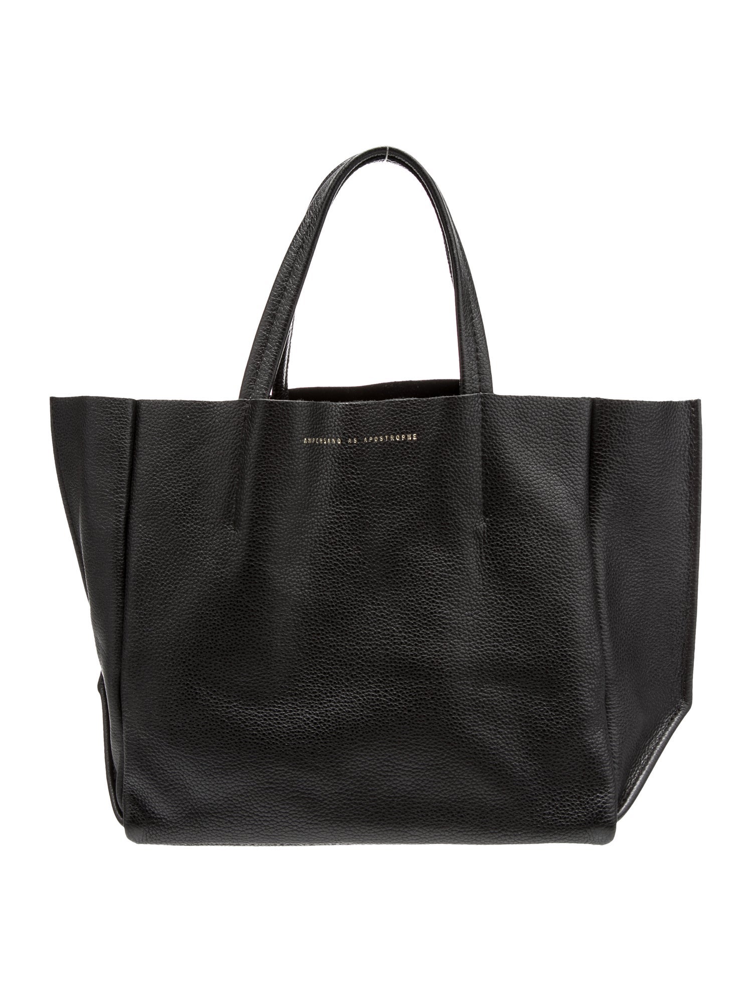 Ampersand As Apostrophe Leather Tote