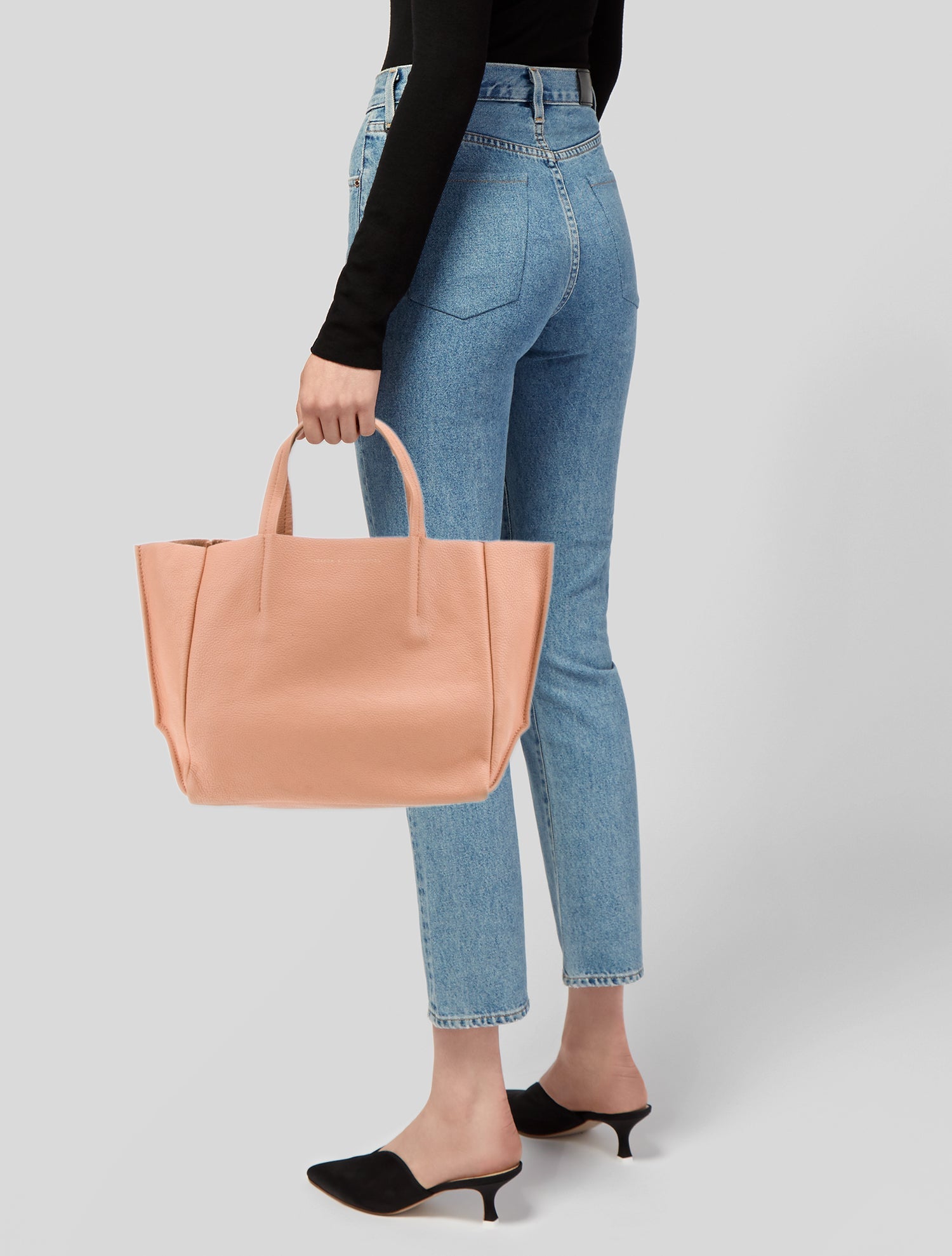 Ampersand As Apostrophe Leather Top Handle Bag