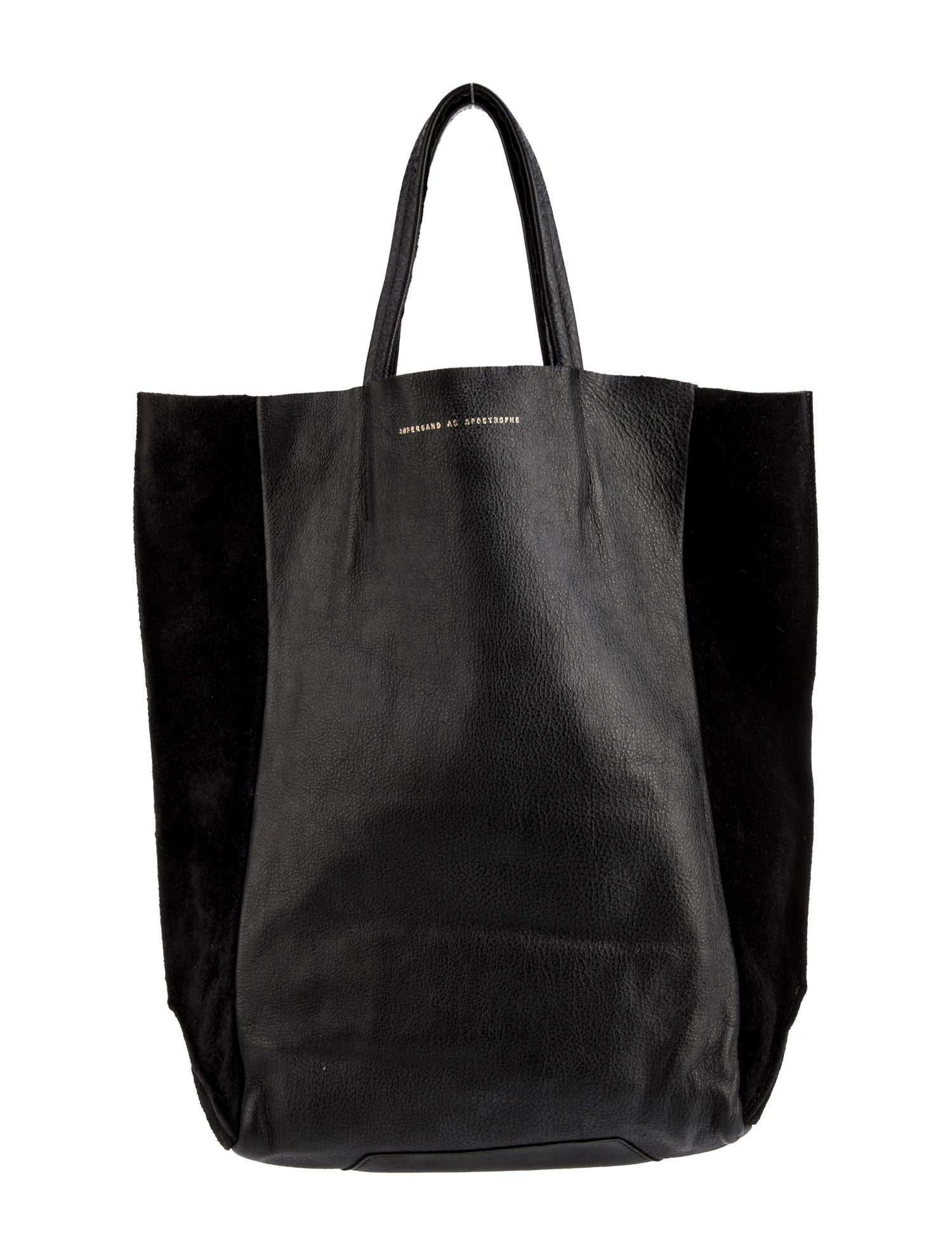 Ampersand As Apostrophe Leather Tote
