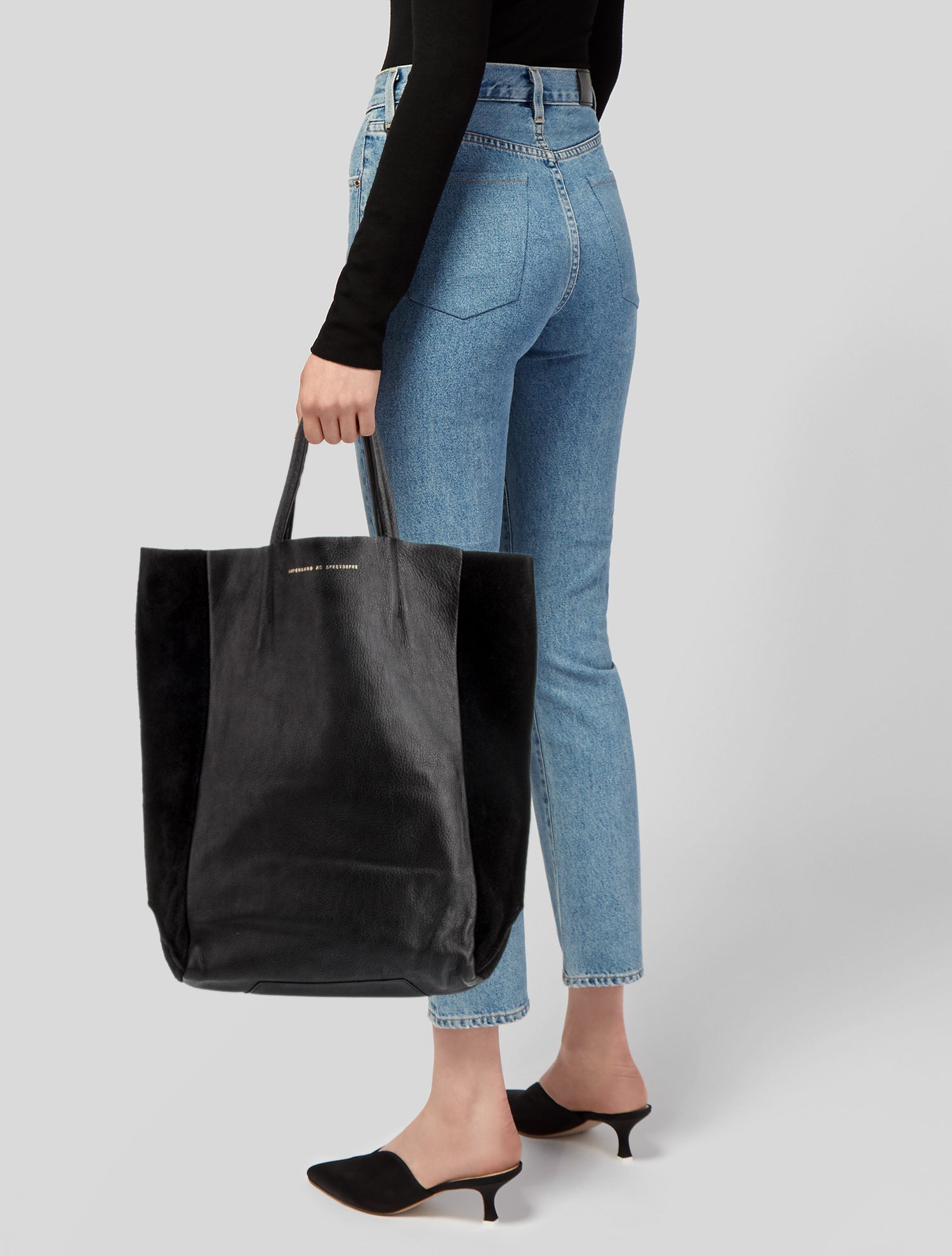 Ampersand As Apostrophe Leather Tote