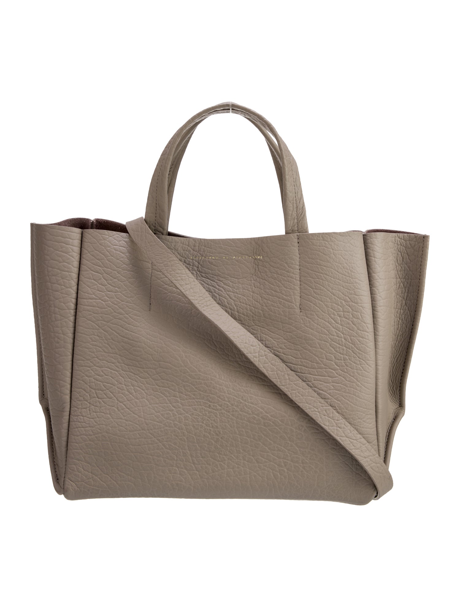 Ampersand As Apostrophe Leather Top Handle Bag