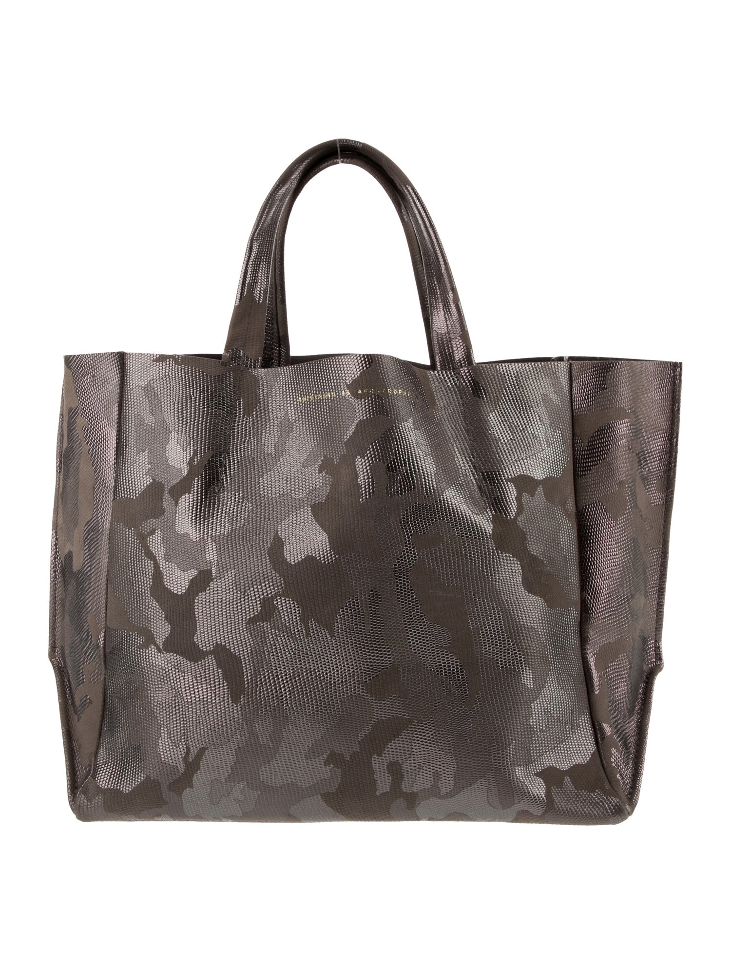 Ampersand As Apostrophe Leather Top Handle Bag