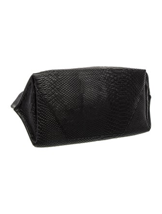 Ampersand As Apostrophe Embossed Leather Tote