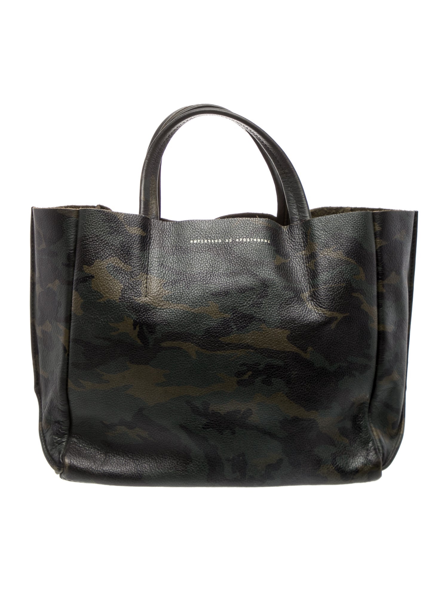 Ampersand As Apostrophe Leather Top Handle Bag