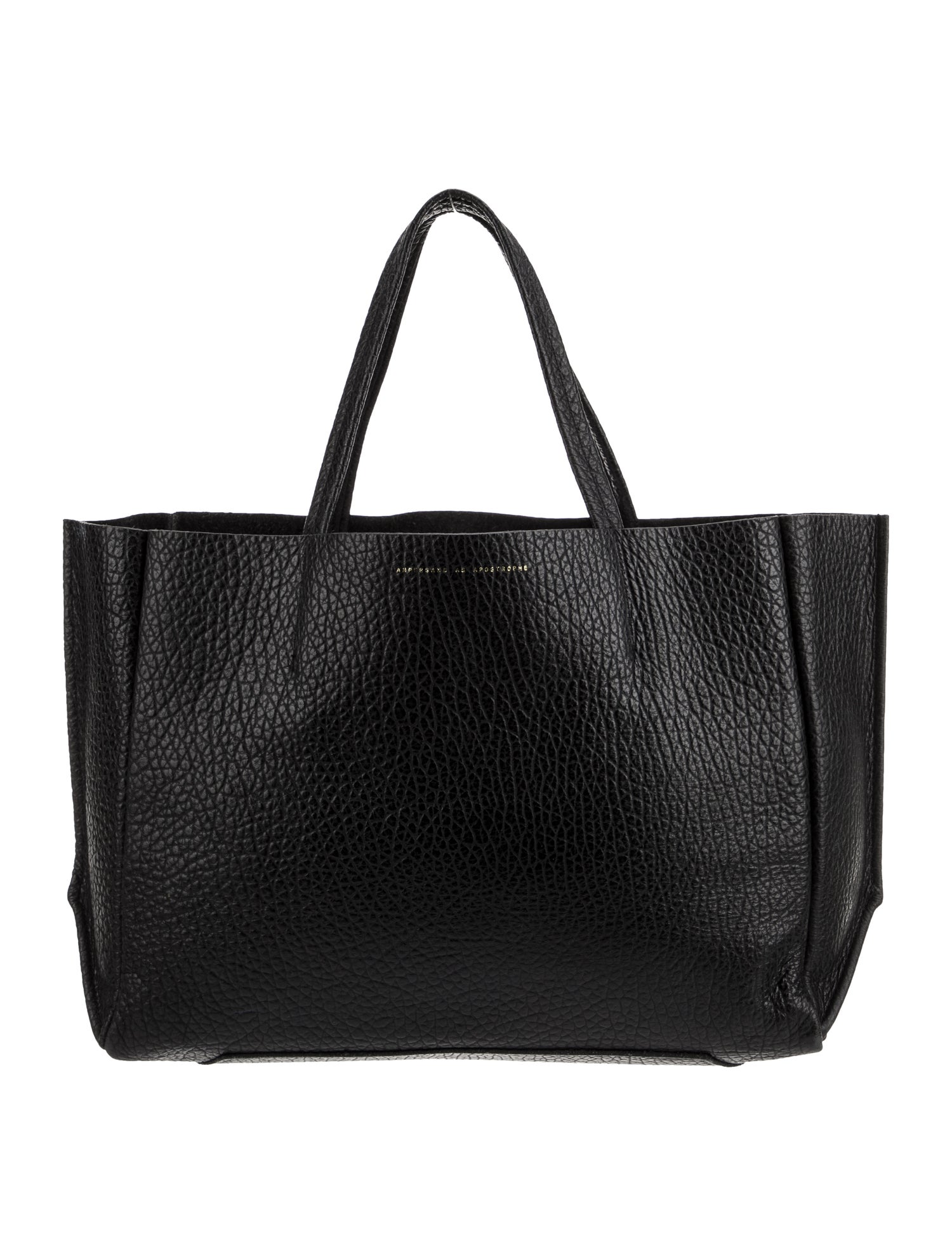 Ampersand As Apostrophe Leather Top Handle Bag