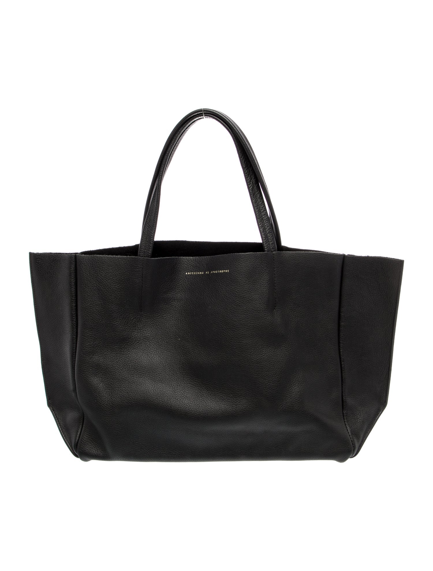 Ampersand As Apostrophe Leather Tote